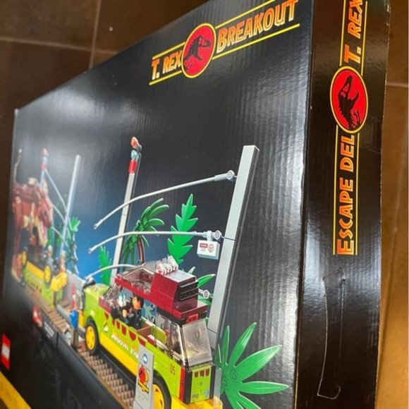 Lego Jurassic Park T Rex Breakout Dinosaur Scene 76956 New Sealed Gift - Picture 9 of 9